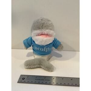 Hitwear Sitting Gray Shark Plush Stuffed Animal in T-Shirt ACOFP Soft Toy